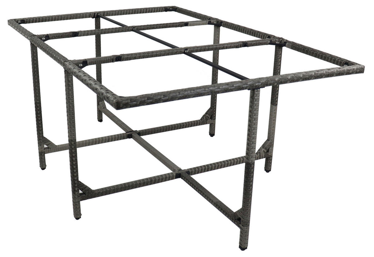 VCM Gartentisch Raloso grau Rattan B/H/L: ca. 170x74x110 cm Raloso - grau (110,00/170,00/74,00cm) - VCM