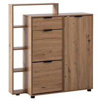 Schuhschrank natur Eiche Optik B/H/T: ca. 98x110x30 cm Schuhschrank - natur (98,00/110,00/30,00cm) - Wohnling