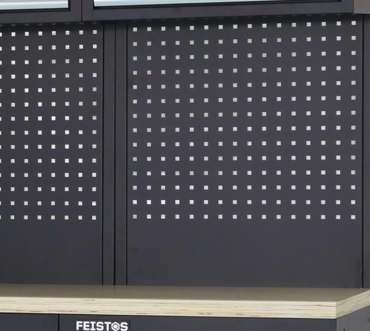 Werkstatteinrichtung Apollo schwarz B/H/L: ca. 228x200x46 cm Apollo - schwarz/anthrazit (46,00/228,00/200,00cm) - Feistos