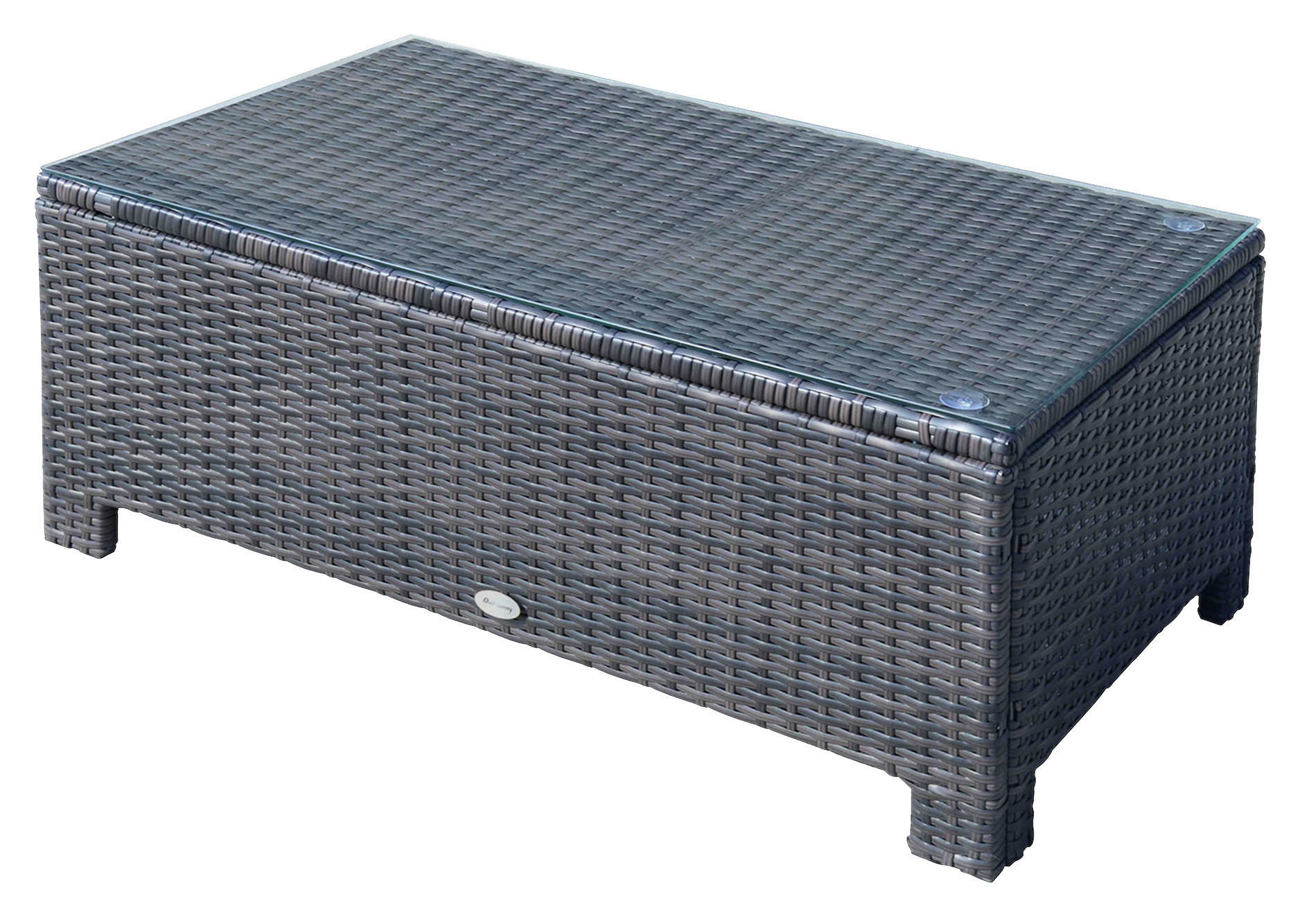 Outsunny Beistelltisch braun Metall B/H/L: ca. 50x39x85 cm Beistelltisch - braun (85,00/50,00/39,00cm) - Outsunny
