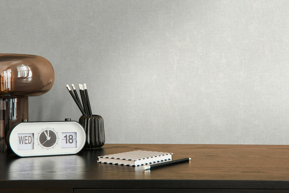 A.S.Creation Vliestapete grau B/H/D: ca. 53x1005x8,7 cm Vliestapete - grau (8,70/1005,00cm) - A.S.Creation