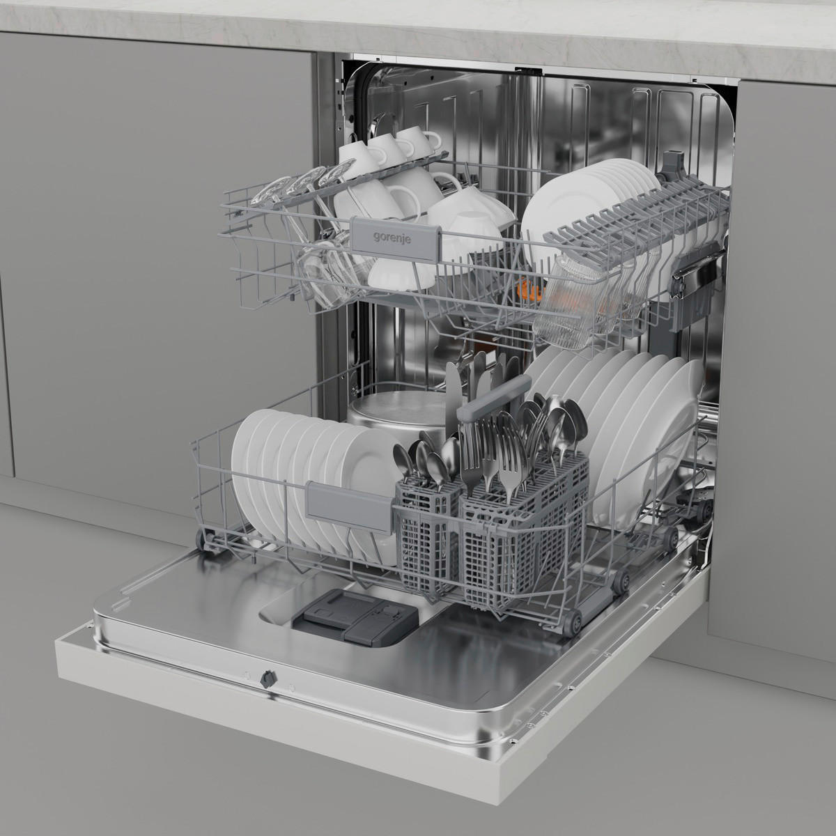 Gorenje Geschirrspüler GU642D90W weiß B/H/L: ca. 59,9x84,5x59,7 cm Geschirrspüler GU642D90W - weiß (59,70/59,90/84,50cm) - Gorenje