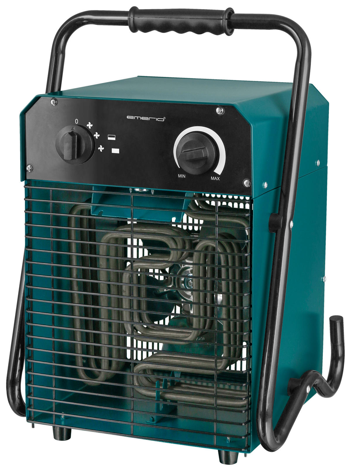 Heizlüfter blau Kunststoff Metall B/H/L: ca. 29,5x45,8x29,5 cm ca. 5000 W Power-Heizlüfter FH-105537.4 - blau (29,50/29,50/45,80cm)