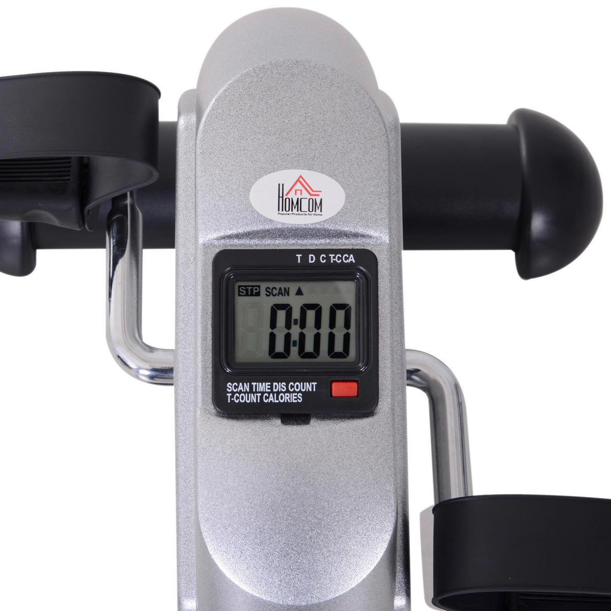 HOMCOM Pedaltrainer silber Metall B/H/T: ca. 39x31x40 cm Pedaltrainer__LCD-Display - silber (39,00/31,00/40,00cm) - HOMCOM