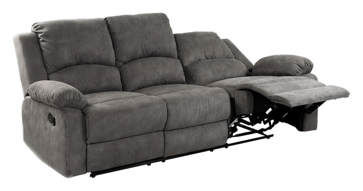 Sofa 3-2-1 anthrazit B/H/T: ca. 204x97x87 cm Dakota_3F-2F-1F_Sofa 3-2-1 - anthrazit (204,00/97,00/87,00cm)
