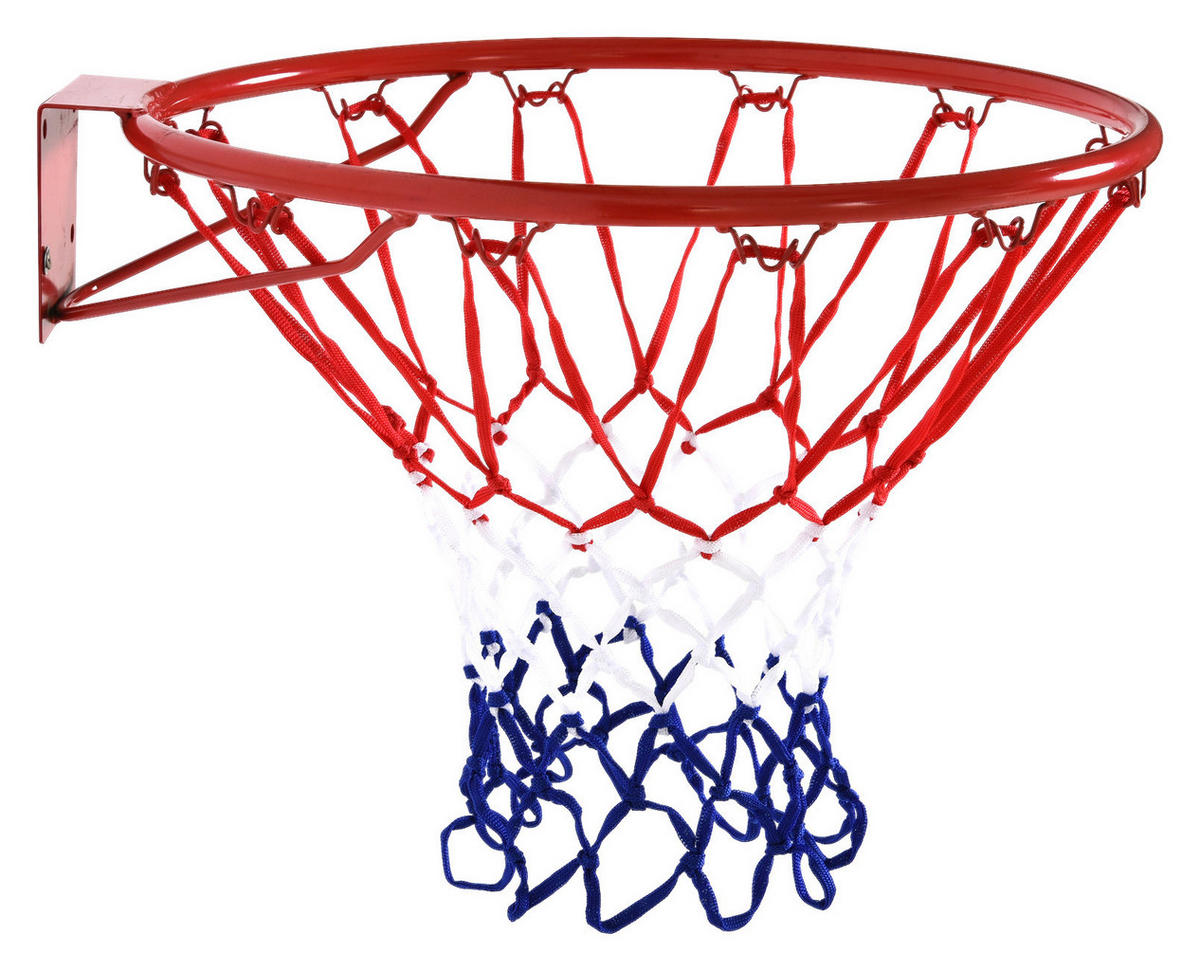 HOMCOM Basketballkorb rot H/D: ca. 46x46 cm Basketballkorb - blau/weiß (46,00/46,00cm) - HOMCOM