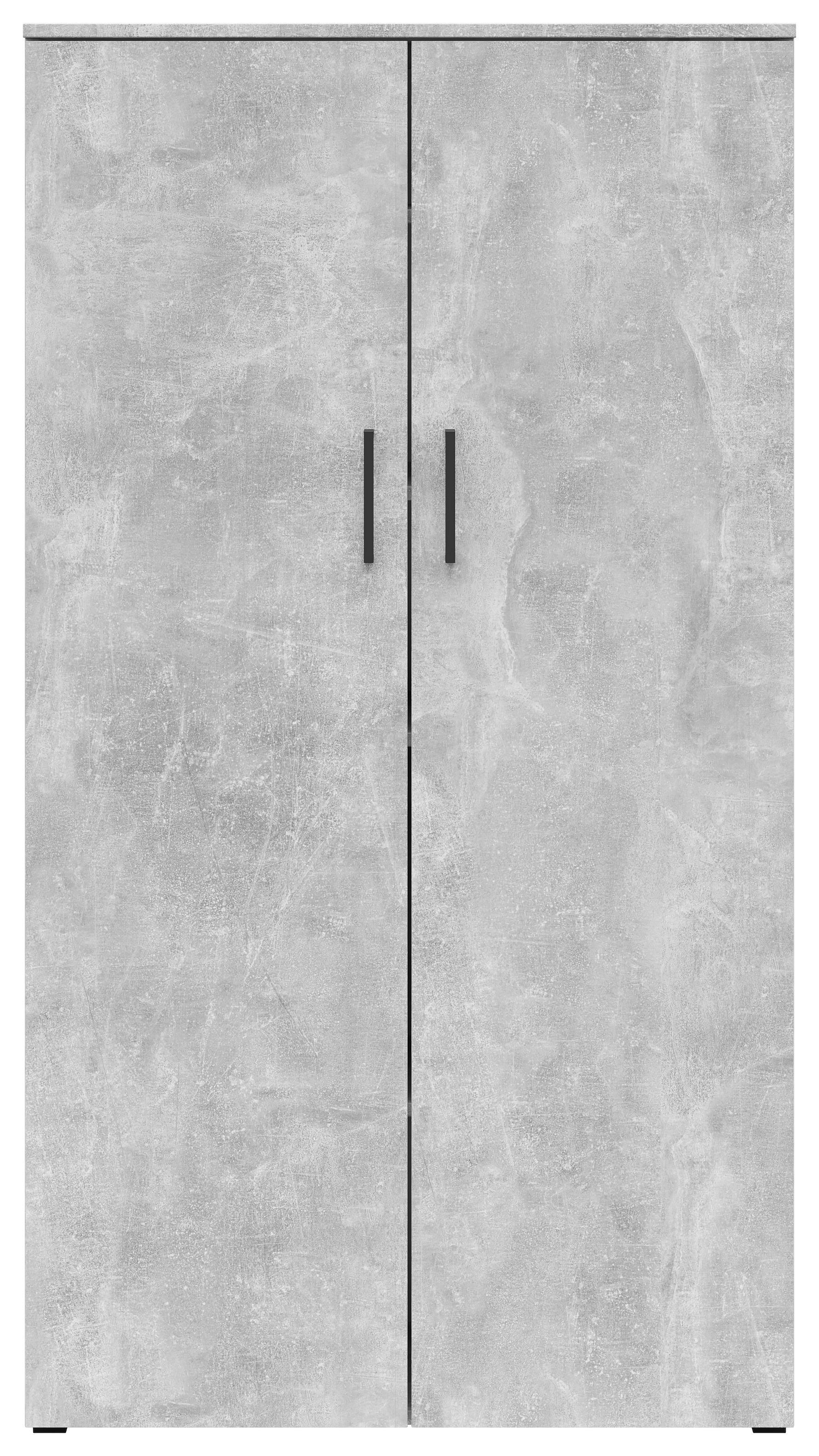 Schrank Multi-Stauraum Typ 35 Beton Optik B/H/T: ca. 80x147x40 cm Multi-Stauraum Typ 35 - Beton (80,00/147,00/40,00cm)