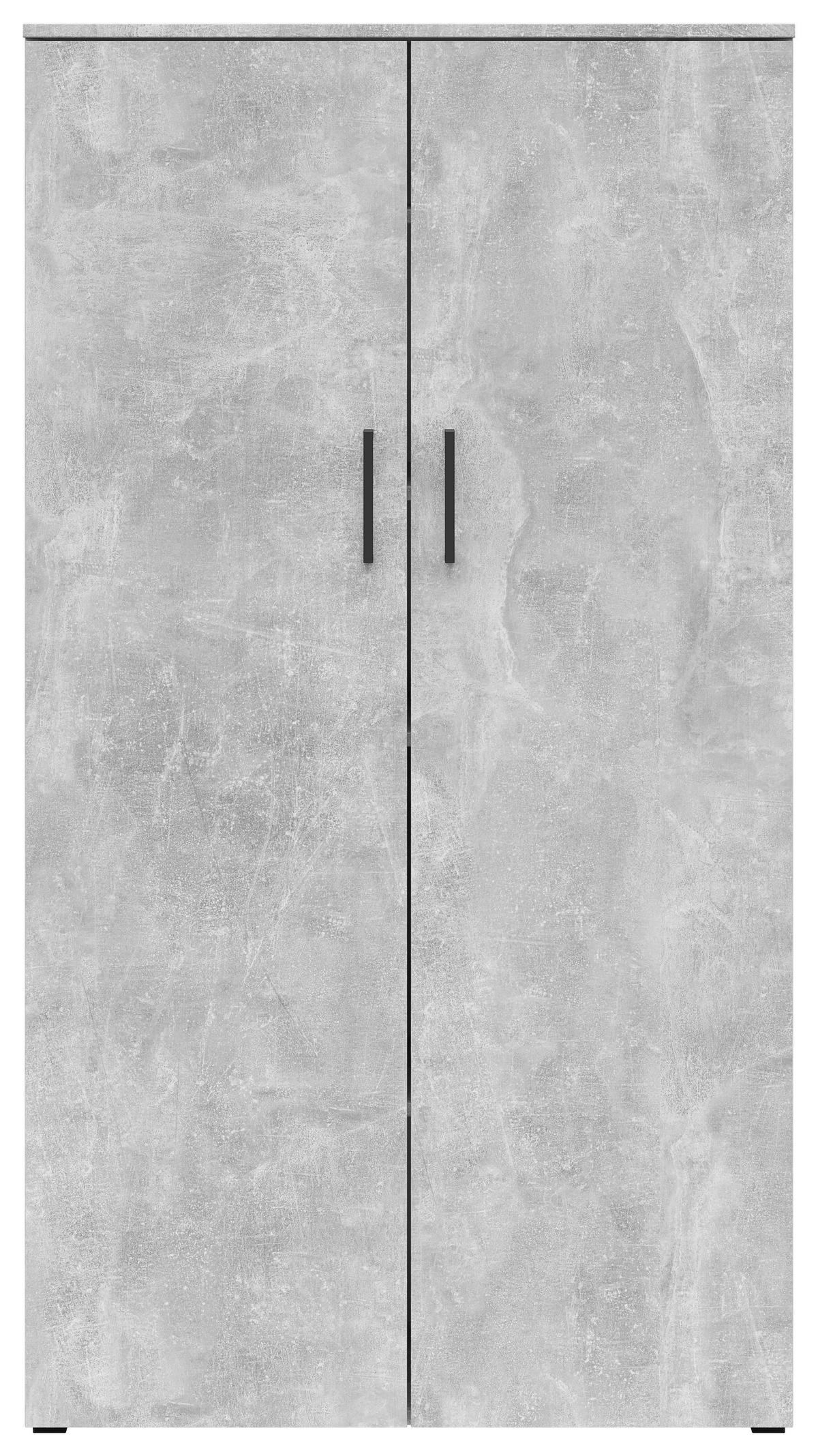 Schrank Multi-Stauraum Typ 35 Beton Optik B/H/T: ca. 80x147x40 cm Multi-Stauraum Typ 35 - Beton (80,00/147,00/40,00cm)