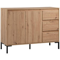 Kommode Korsika Eiche Artisan Nachbildung B/H/T: ca. 120x87x40 cm Korsika - Eiche (120,00/87,00/40,00cm)