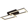 GLOBO LED-Deckenleuchte schwarz transparent Metall Kunststoff B/H/T: ca. 19,5x9,3x61,5 cm SAPENA - schwarz/transparent (19,50/9,30/61,50cm) - GLOBO