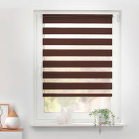 Doppelrollo Duo dunkelbraun B/T: ca. 45x150 cm Duo - dunkelbraun (45,00/150,00cm) - LICHTBLICK
