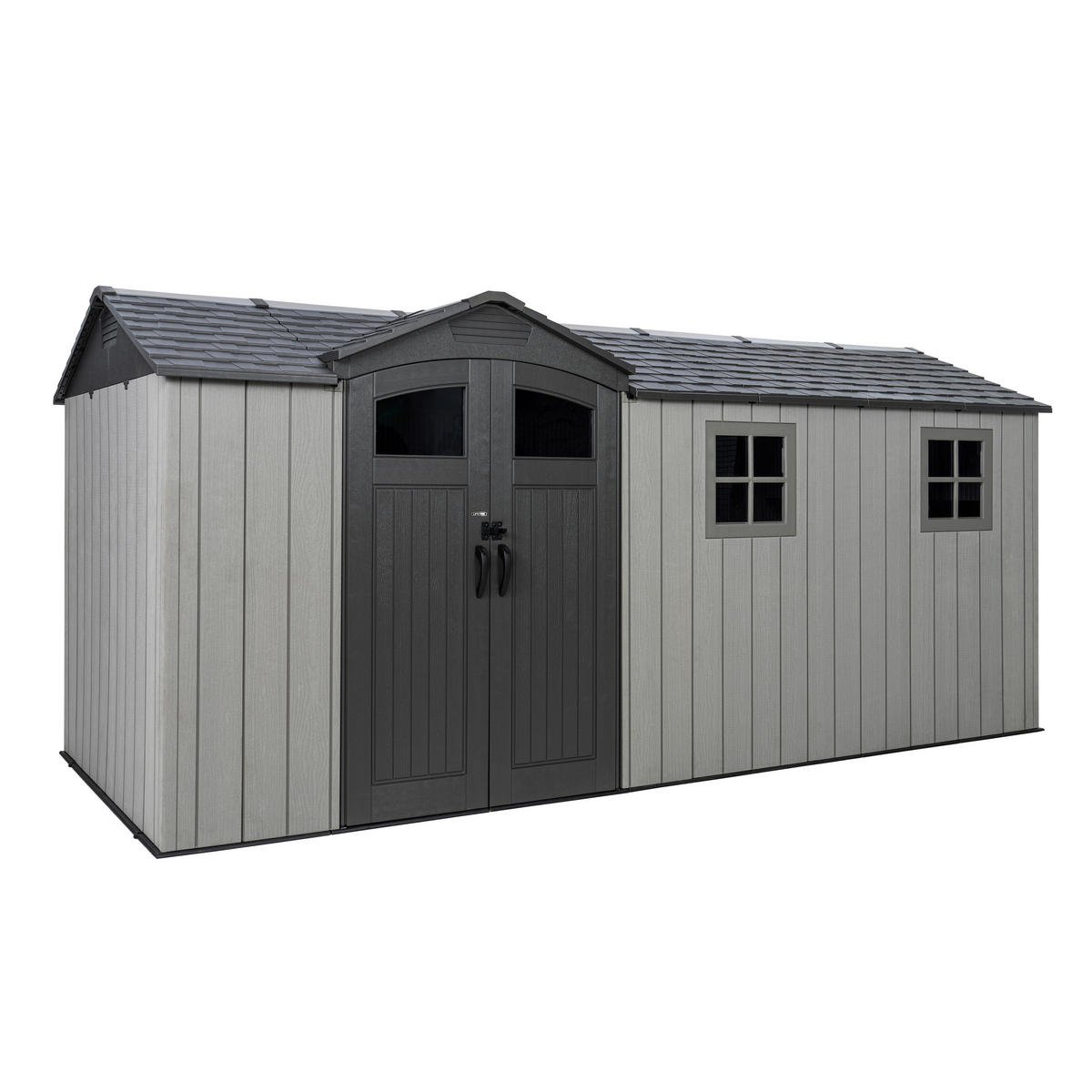 Lifetime Gerätehaus Idaho grau B/H/L: ca. 498x227x214 cm Idaho - grau (214,00/498,00/227,00cm) - Lifetime