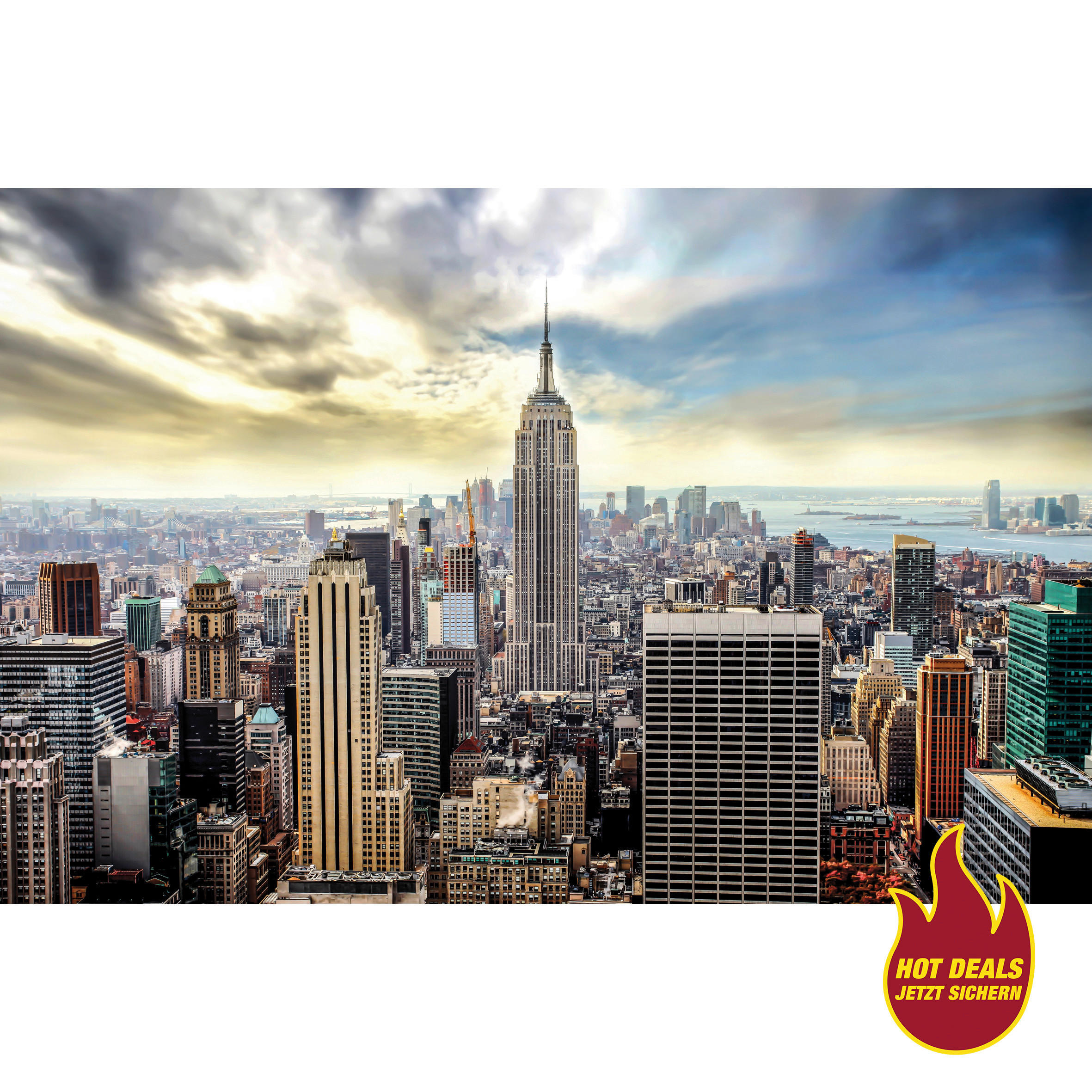 The Wall Keilrahmenbild New York B/L: ca. 76x116 cm Keilrahmenbild 116x76cm - (76,00/116,00cm) - The Wall