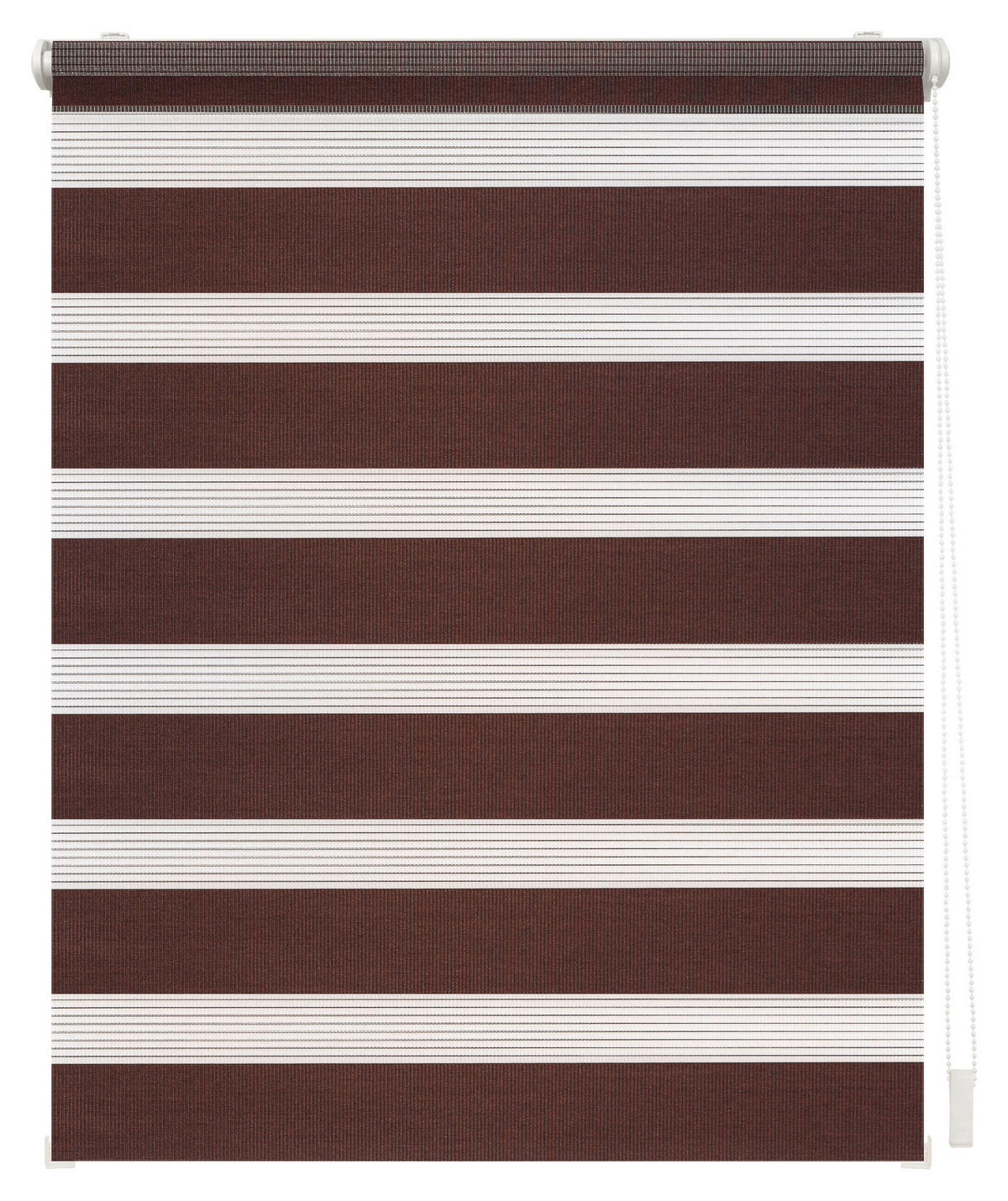 Doppelrollo Duo dunkelbraun B/L: ca. 90x150 cm Duo - dunkelbraun (90,00/150,00cm) - LICHTBLICK