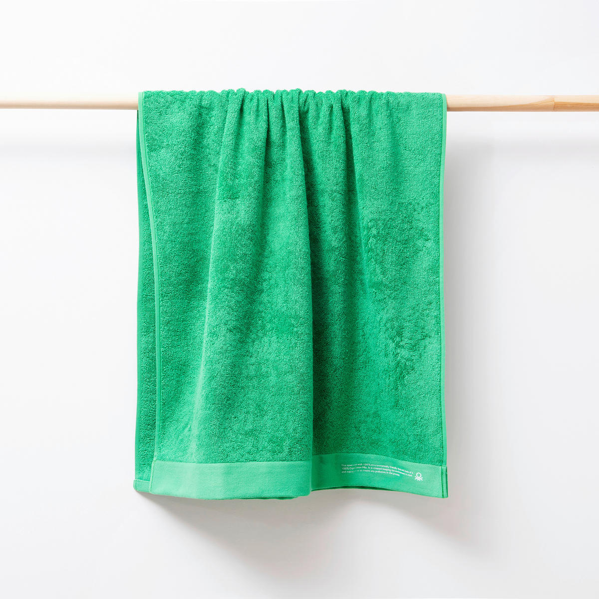 Badetuch grün Baumwolle B/L: ca. 150x90 cm Badetuch 90x150 - grün (150,00/90,00cm) - BENETTON