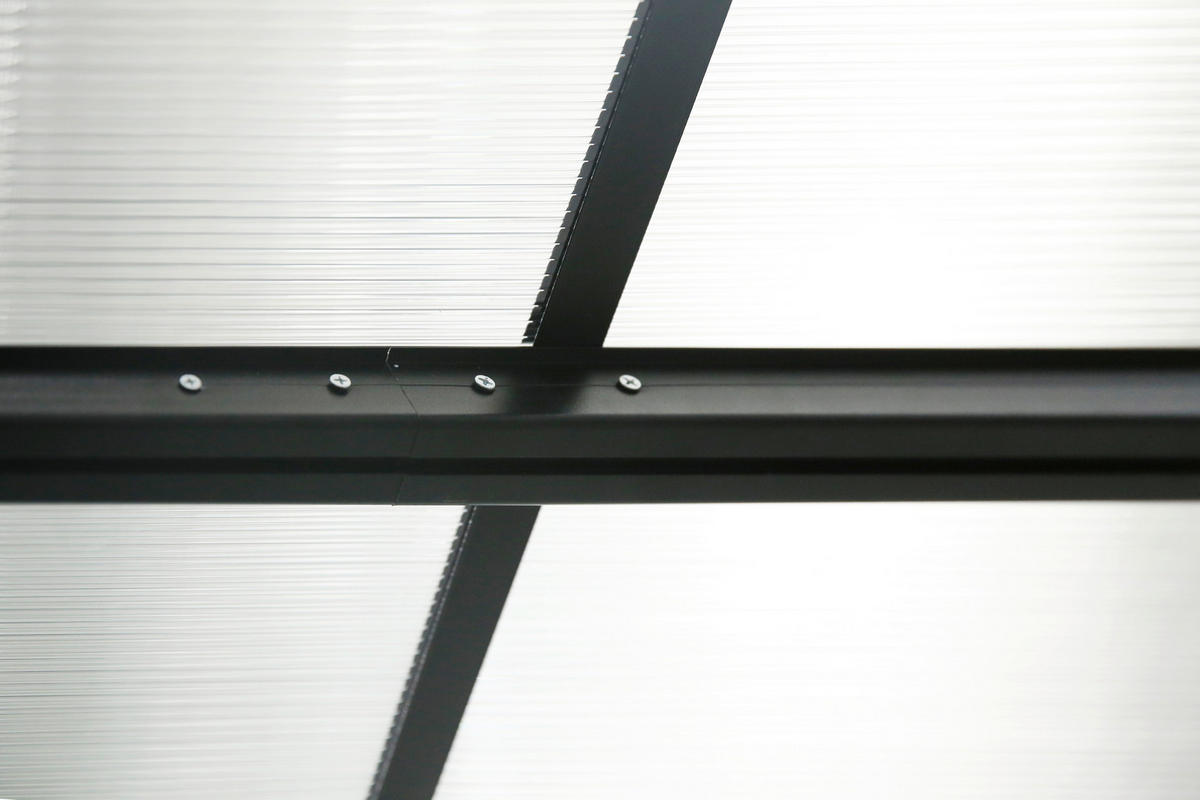 Westmann Terrassenüberdachung Bruce schwarz Aluminium B/H/L: ca. 617x270x300 cm Bruce - schwarz (300,00/617,00/270,00cm) - Westmann