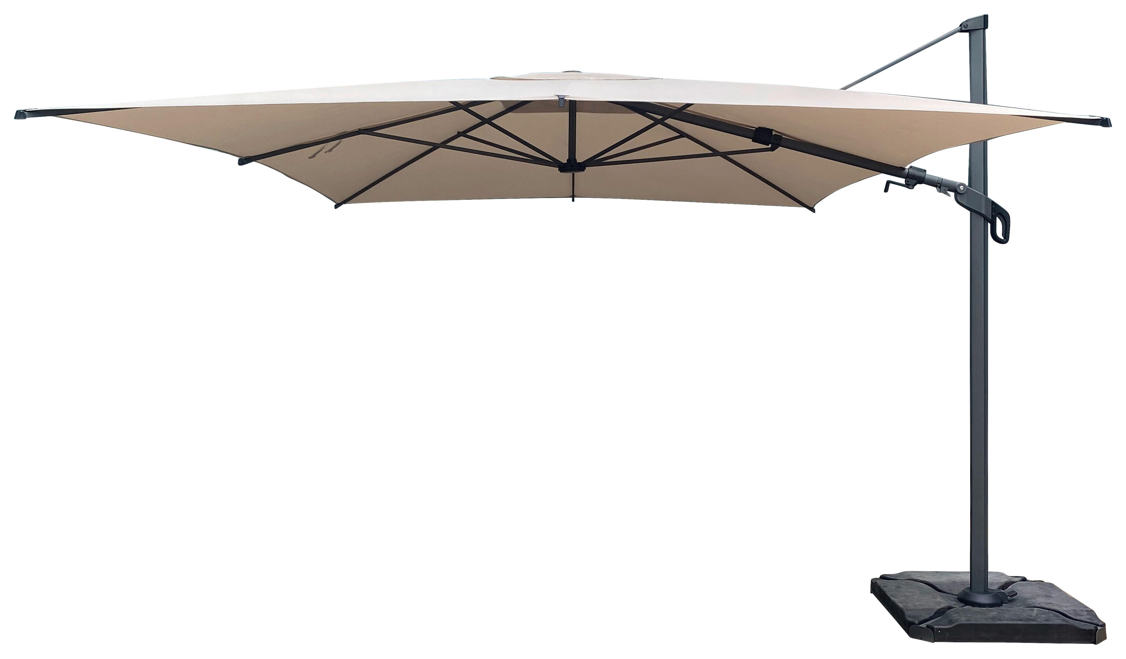 Pendelschirm beige Stahl B/H/L: ca. 400x270x300 cm ▷ online bei 