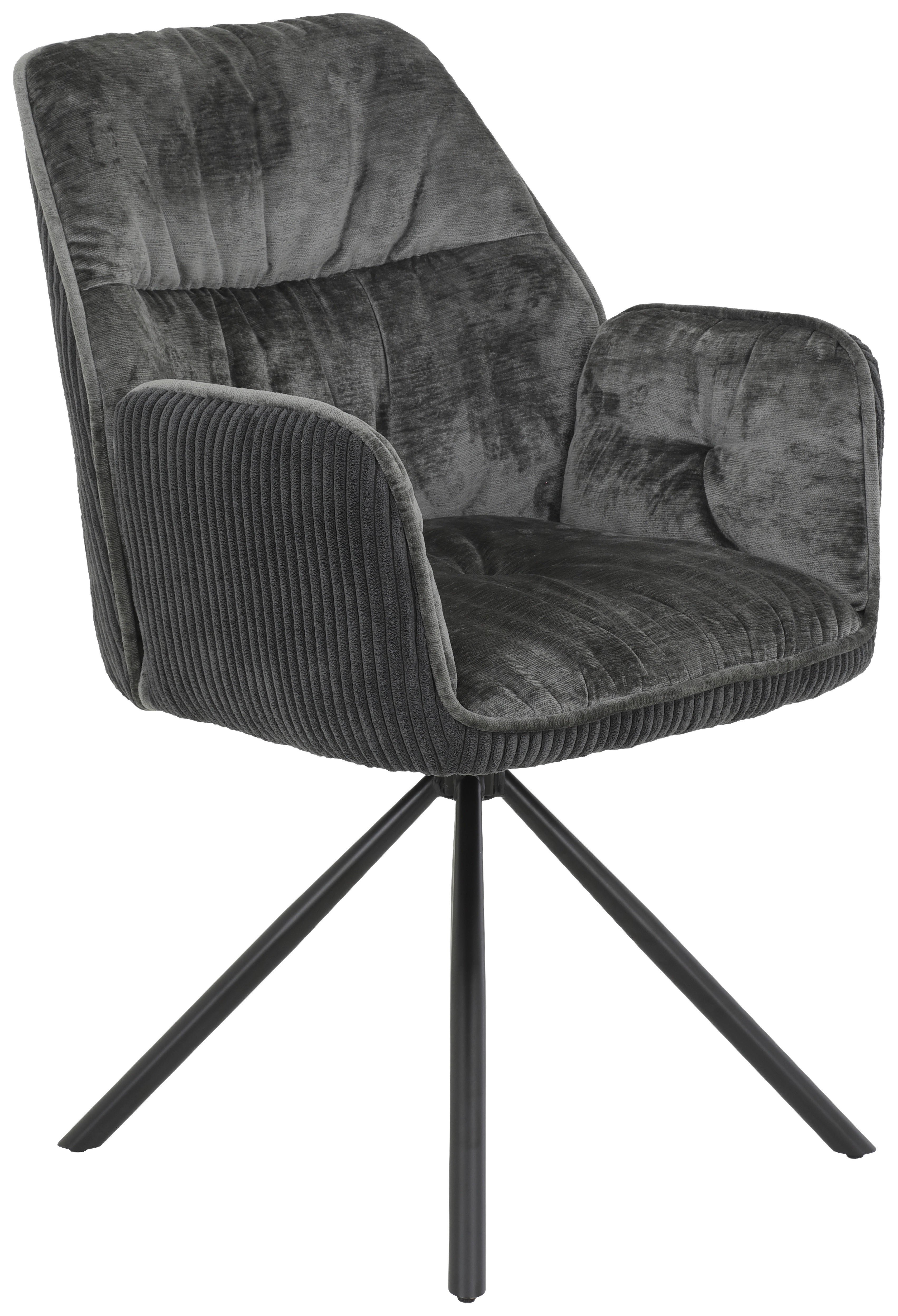 Sessel Amira, 2er-Set anthrazit B/H/T: ca. 56x89x61 cm Amira, 2er-Set - anthrazit (56,00/89,00/61,00cm) - Hela