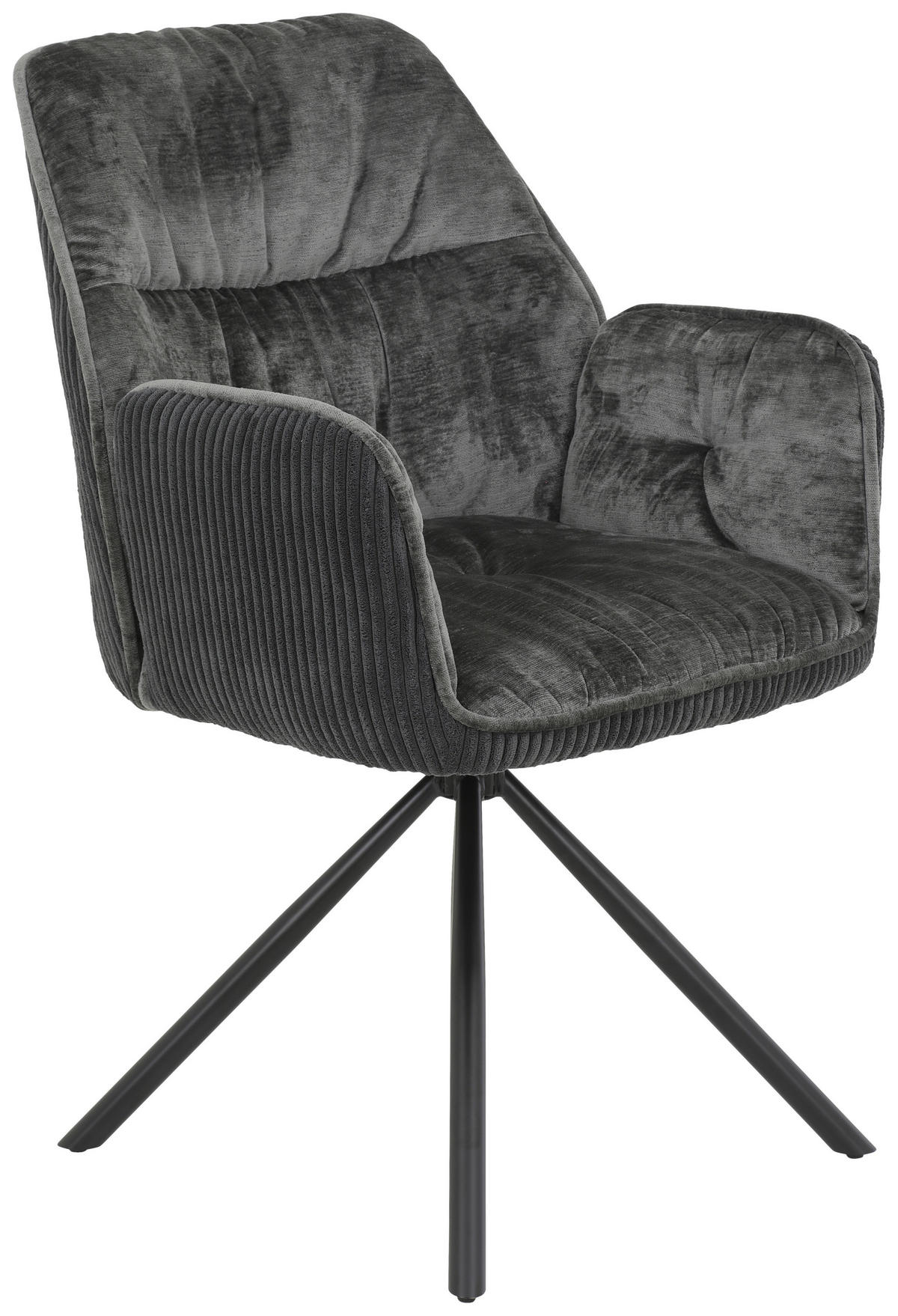 Sessel Amira, 2er-Set anthrazit B/H/T: ca. 56x89x61 cm Amira, 2er-Set - anthrazit (56,00/89,00/61,00cm) - Hela