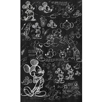 Komar Fototapete Mickey Chalkboard B/L: ca. 120x200 cm Mickey Chalkboard - (120,00/200,00cm) - Komar