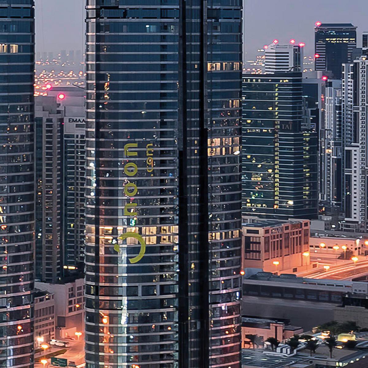 Komar Fototapete Lights of Dubai B/L: ca. 450x280 cm Lights of Dubai - (450,00/280,00cm) - Komar