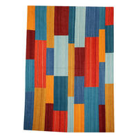 Kayoom Kurzflorteppich Radical 330 mehrfarbig B/L: ca. 160x230 cm Radical 330 - rot/mehrfarbig (160,00/230,00cm) - Kayoom