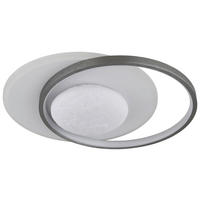 GLOBO Deckenventilator Deckenleuchte-Moon - schwarz/grau (43,00/10,00/36,00cm) - GLOBO