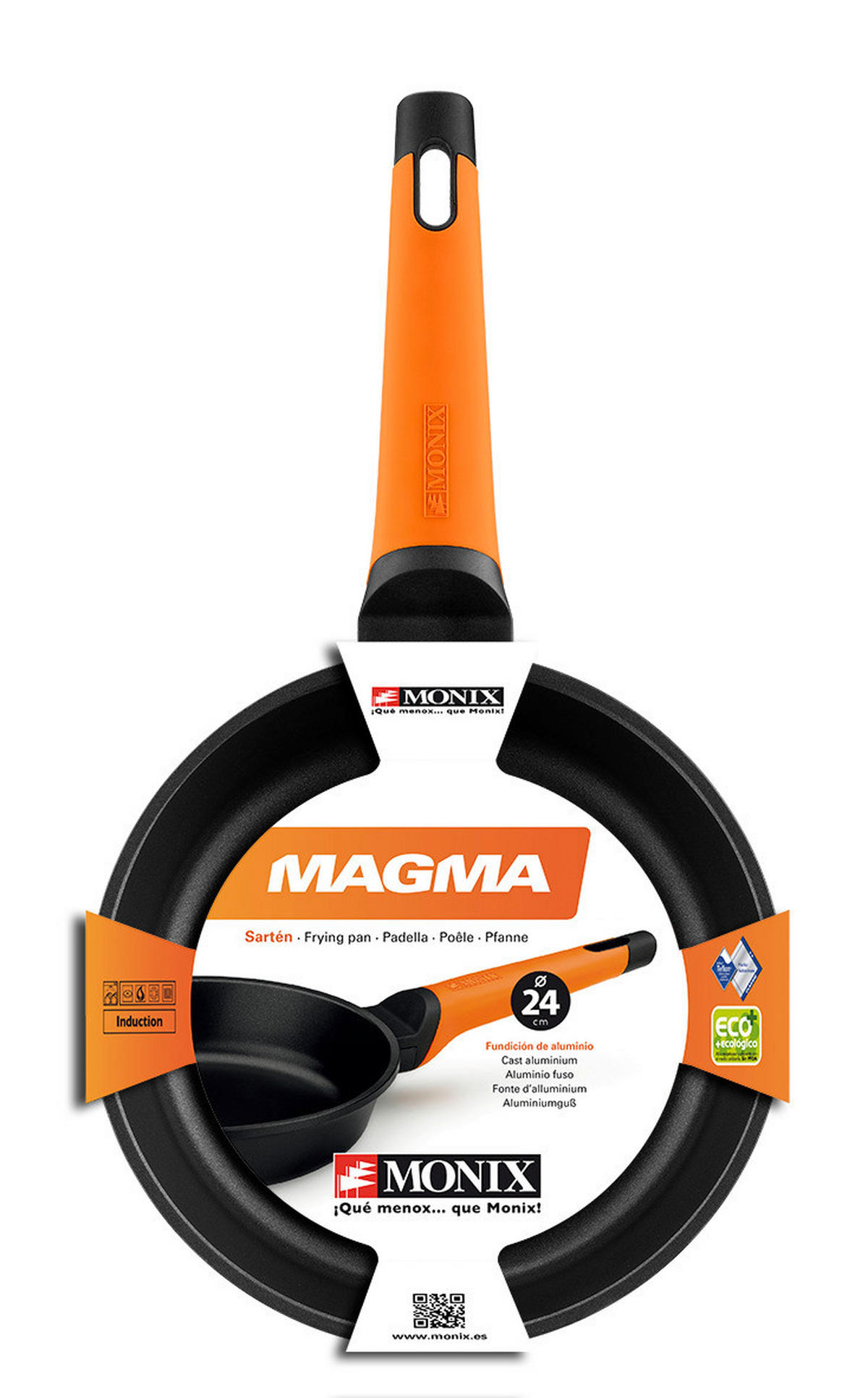 Monix Pfannenset MAGMA schwarz Aluguss MAGMA - orange/schwarz - Monix