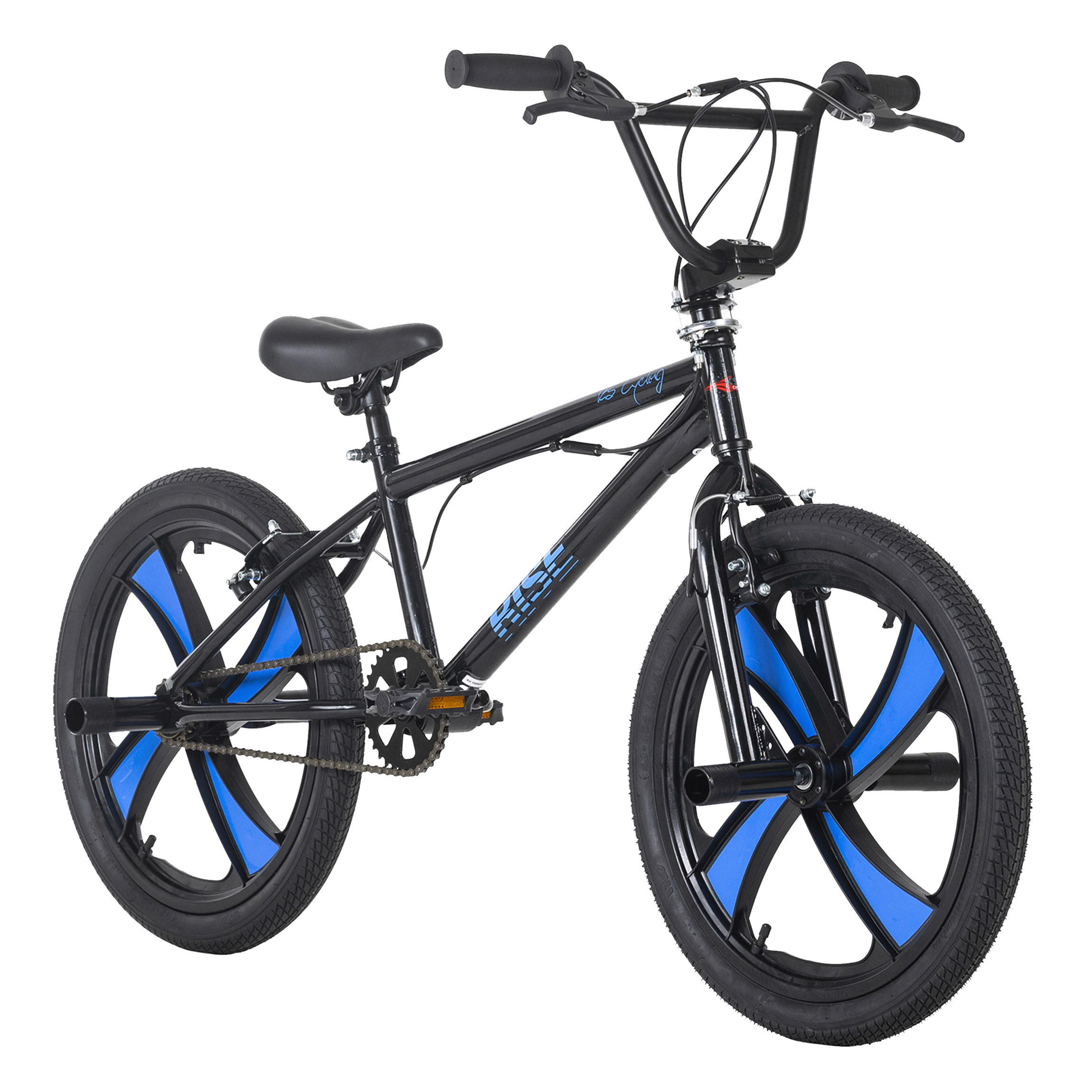 KS-Cycling BMX Fahrrad Rise Rise 20 Zoll Rahmenhöhe 28 cm 1 Gänge schwarz schwarz ca. 20 Zoll Rise - blau/schwarz - KS-Cycling