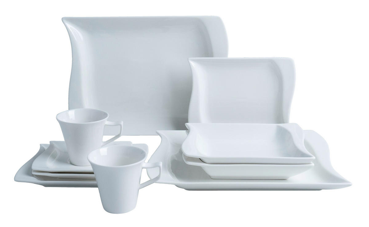 Kevoli  home Kombiservice weiß Porzellan 30 tlg. Kombiservice_Elegance_30tlg. - weiß - Kevoli  home