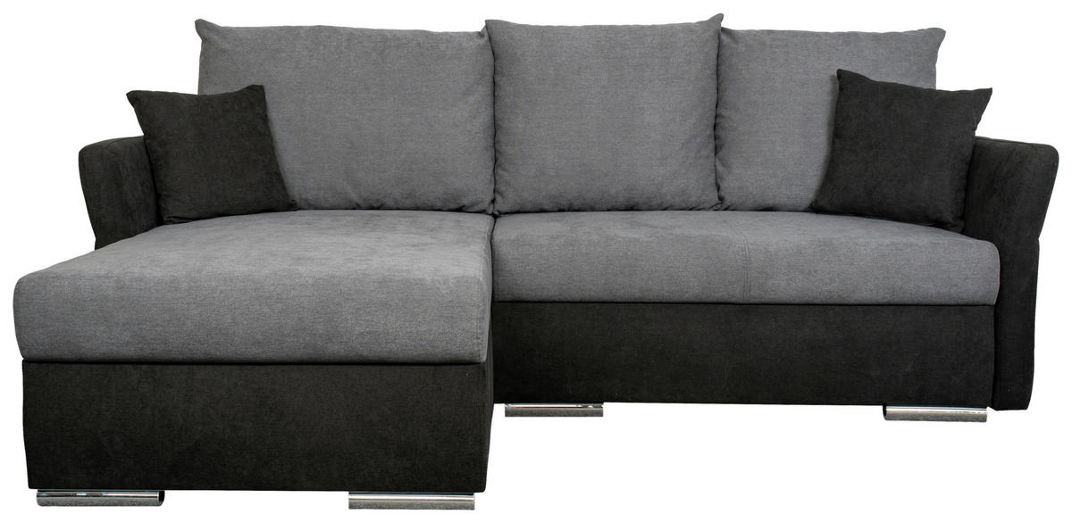 Funktionsecke Marseille schwarz grau B/T: ca. 218x168 cm Marseille - schwarz/grau (218,00/168,00cm)