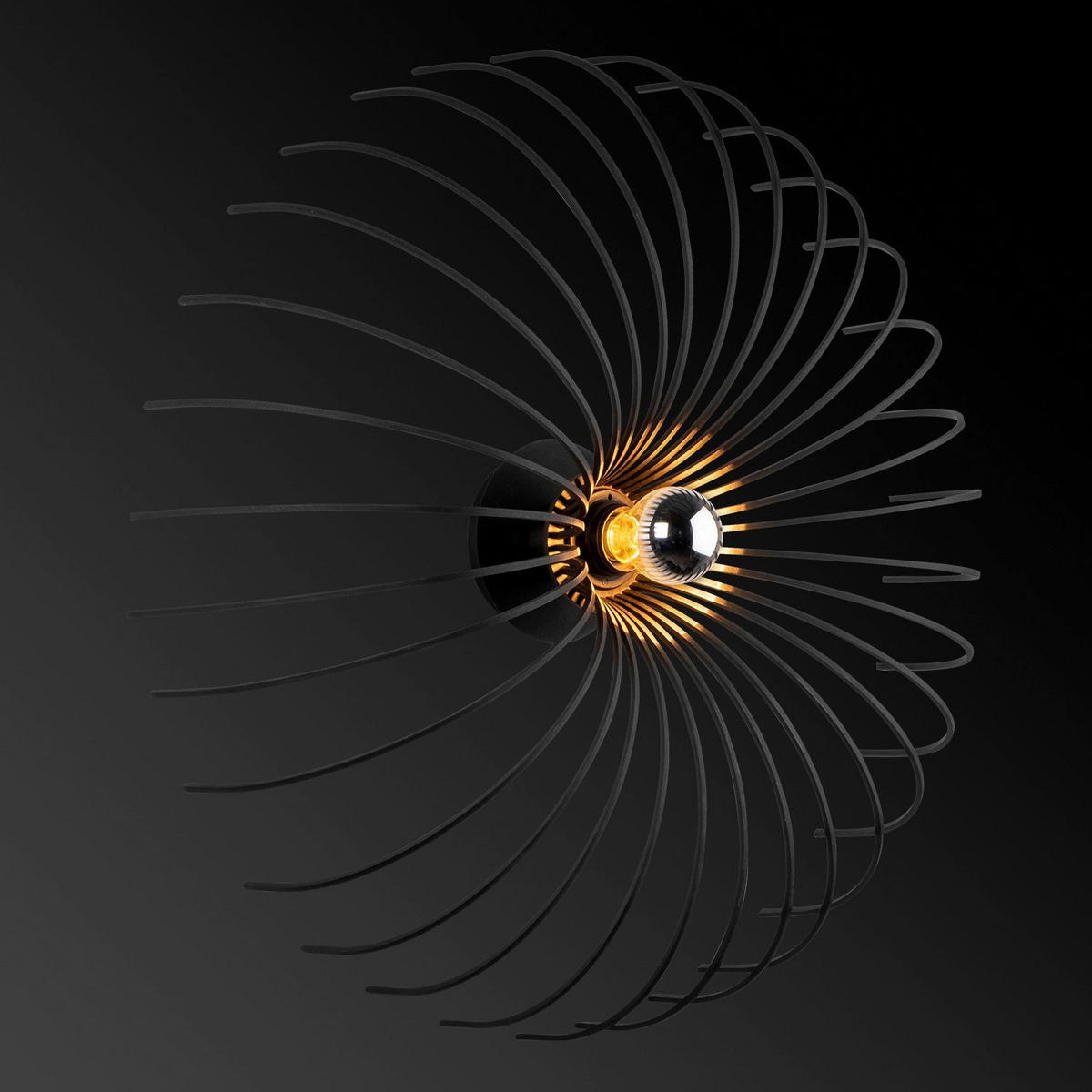 Opviq Wandleuchte schwarz Metall B/H/L: ca. 16x56x16 cm E27 1 Brennstellen Aspendos - schwarz (16,00/16,00/56,00cm) - Opviq