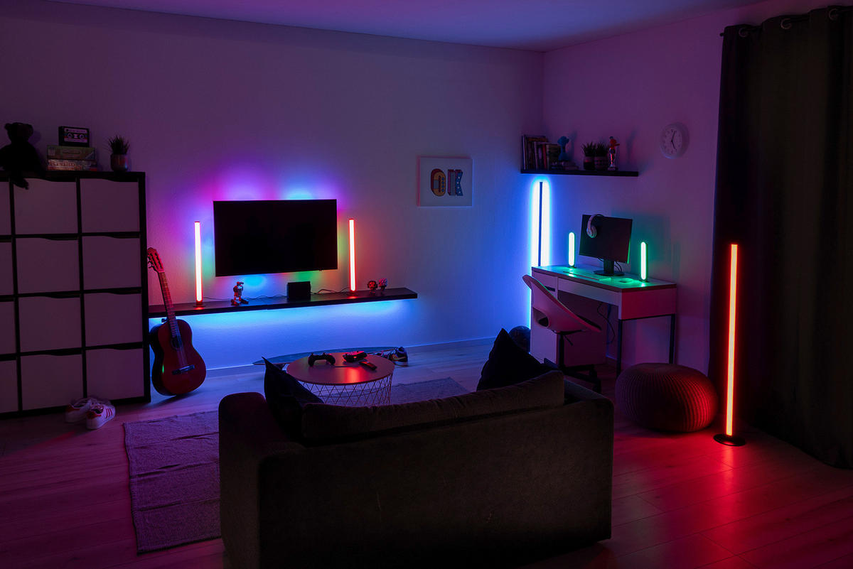 Tischleuchte schwarz Kunststoff LED-Tischleuchte_Game_2erSet - schwarz