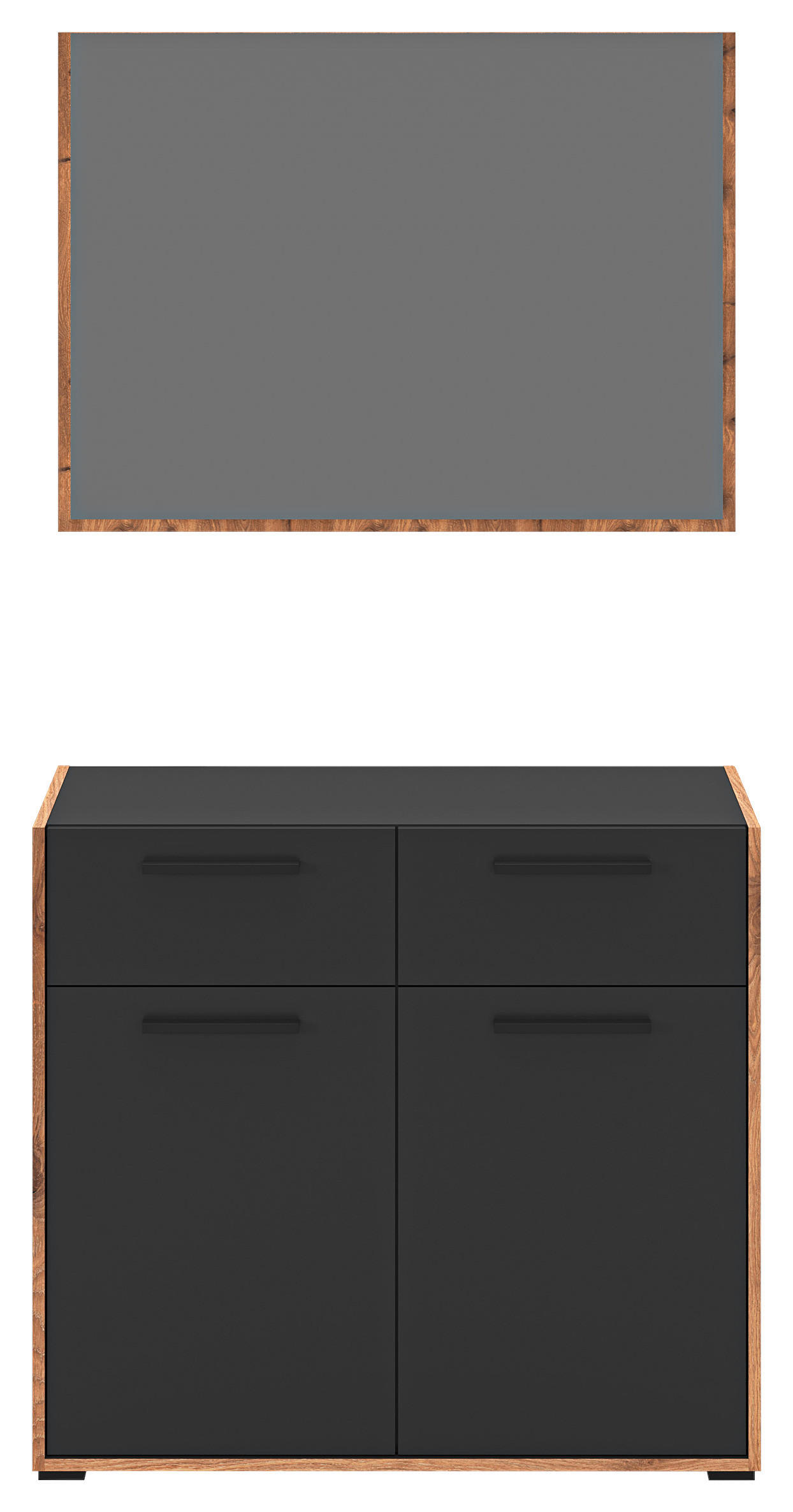 Garderobe Bueno Basalt Nox Oak Nachbildung B/H/T: ca. 95x189x37 cm Bueno - Basalt (95,00/189,00/37,00cm) - xonox.home