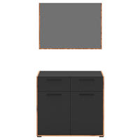 Garderobe Bueno Basalt Nox Oak Nachbildung B/H/T: ca. 95x189x37 cm Bueno - Basalt (95,00/189,00/37,00cm) - xonox.home