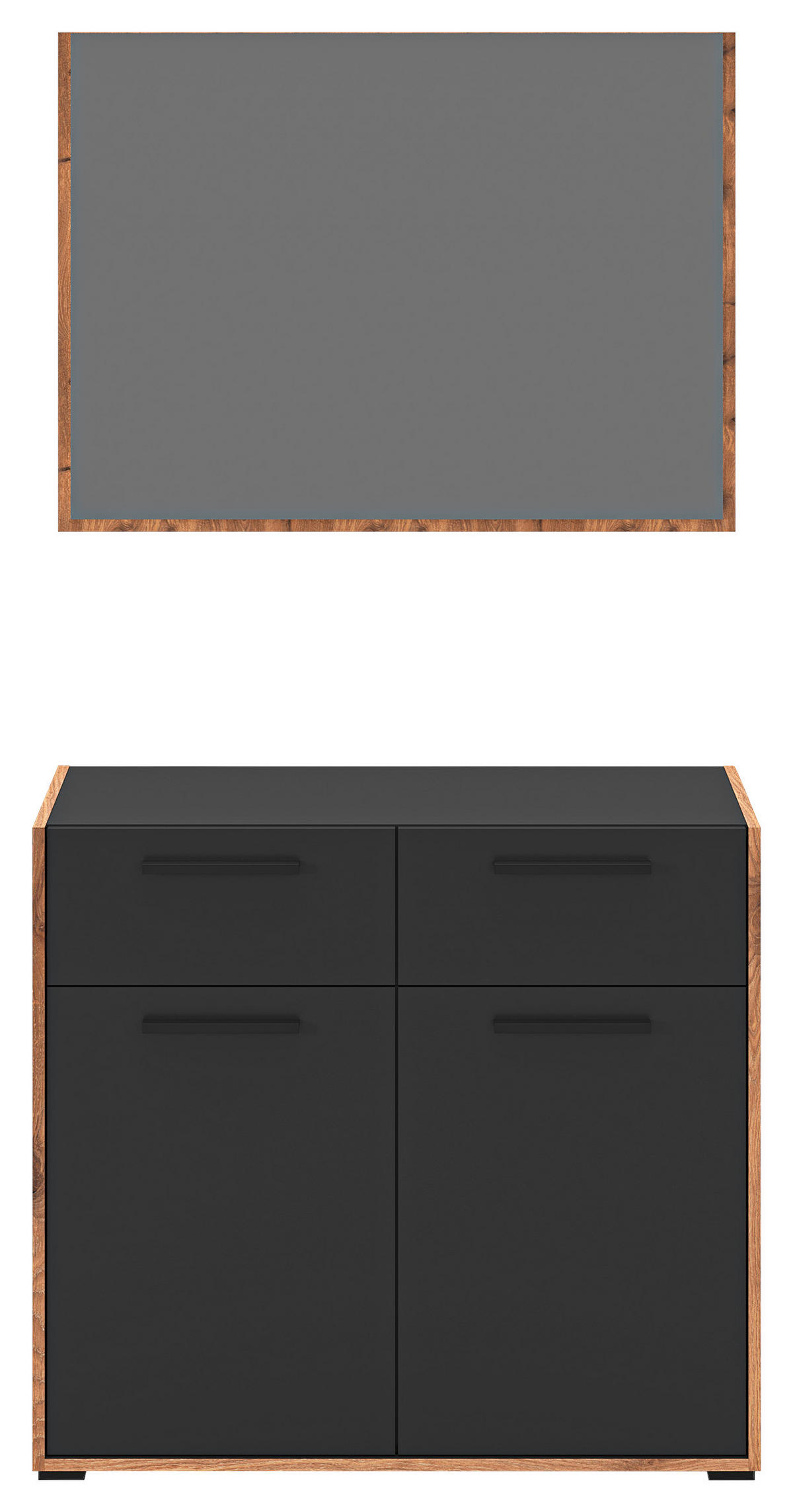 Garderobe Bueno Basalt Nox Oak Nachbildung B/H/T: ca. 95x189x37 cm Bueno - Basalt (95,00/189,00/37,00cm) - xonox.home