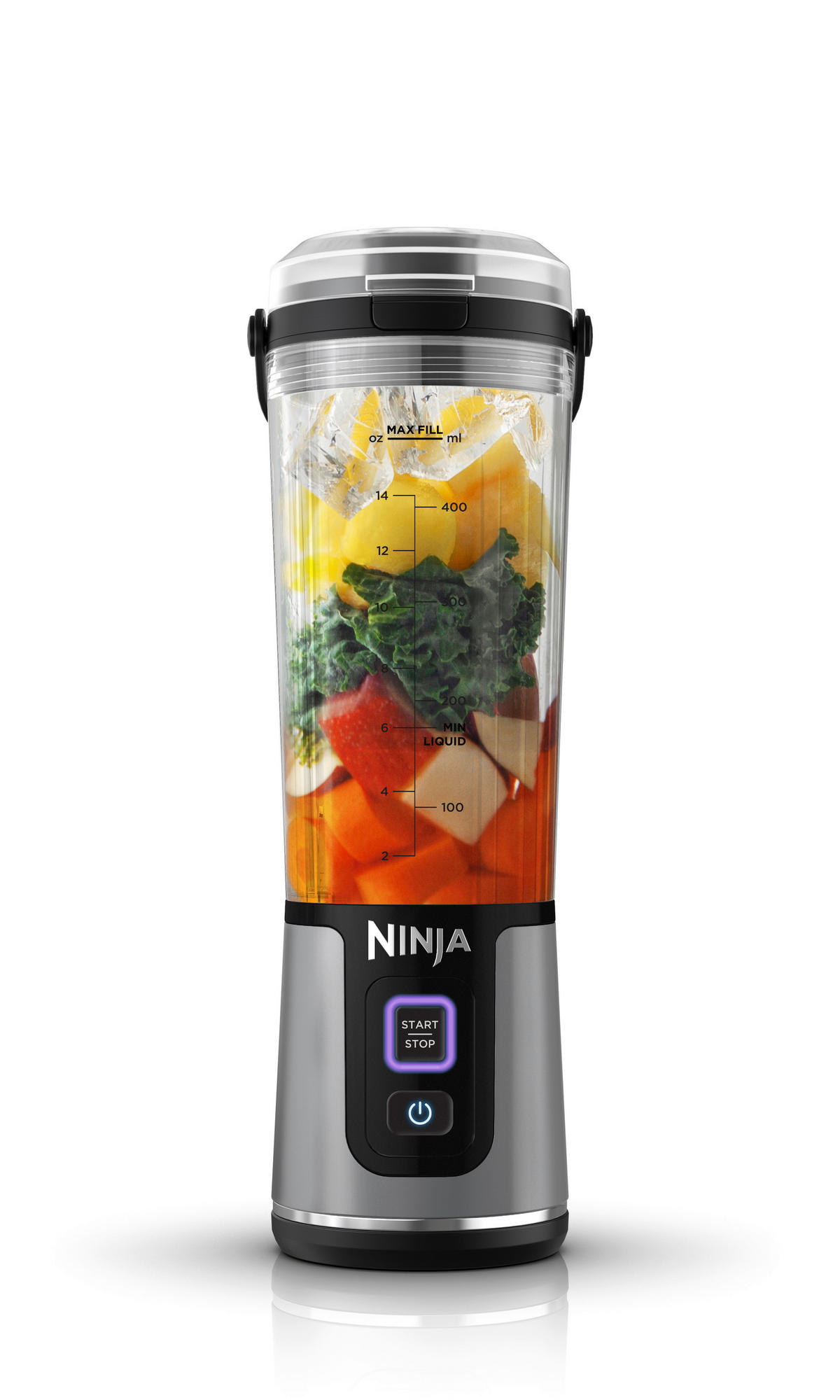 Ninja Standmixer schwarz Kunststoff Edelstahl B/H/L: ca. 9x27x8,5 cm Blast BC151EUBK - schwarz (8,50/9,00/27,00cm) - Ninja