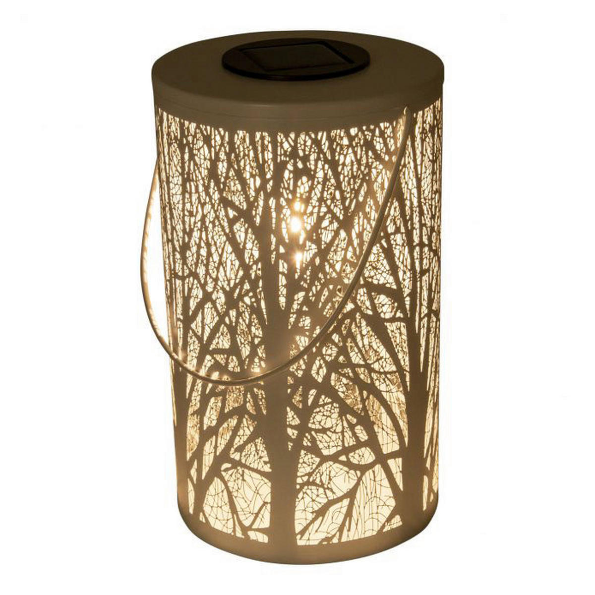 LED-Deko-Solarleuchte NV5266523 weiß Kunststoff H/D: ca. 20x12 cm LED-Deko-Solarleuchte - weiß (12,00/20,00cm) - Näve Leuchten