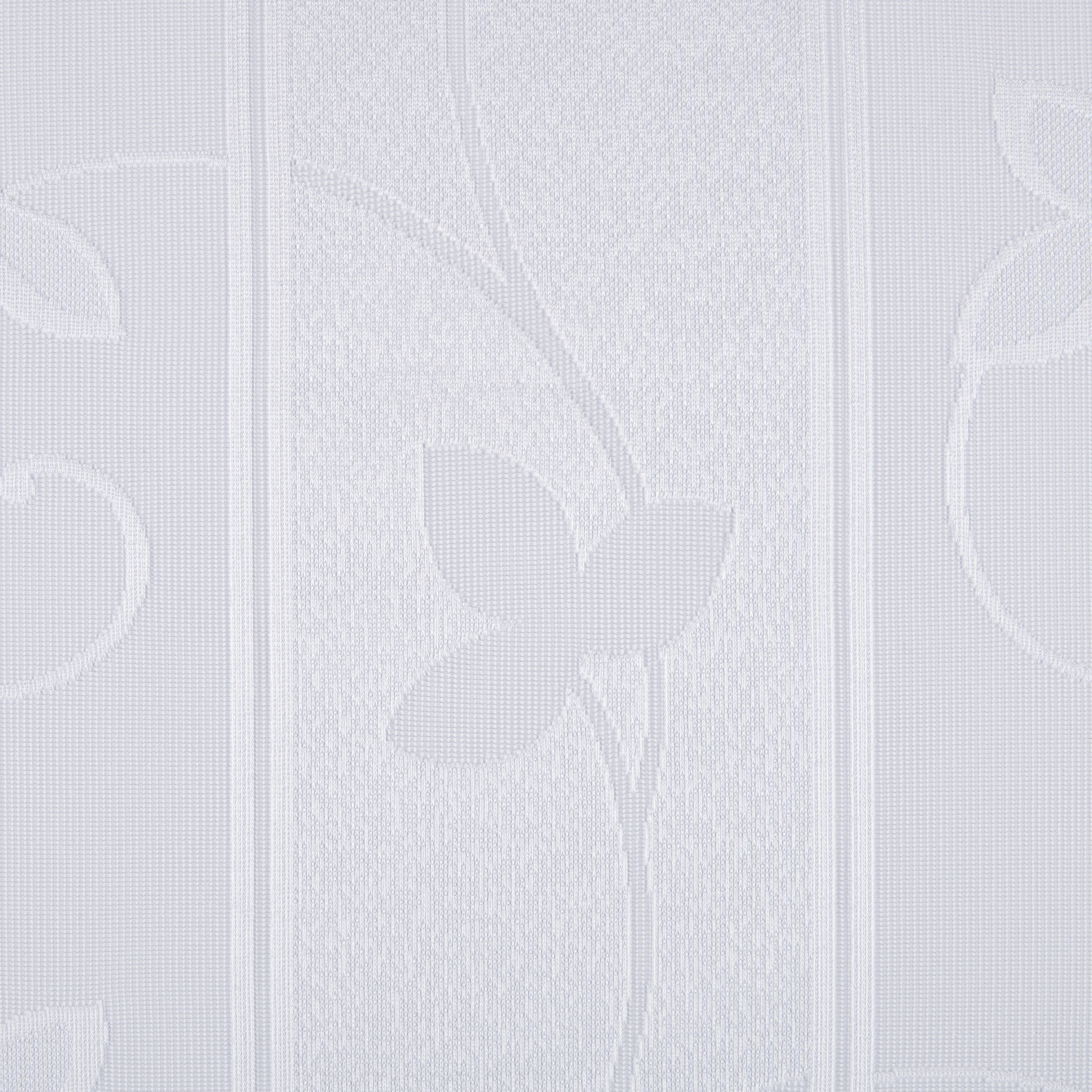 Scheibengardinen-Meterware weiß H: ca. 75 cm Scheibengardine - weiß (75,00cm)