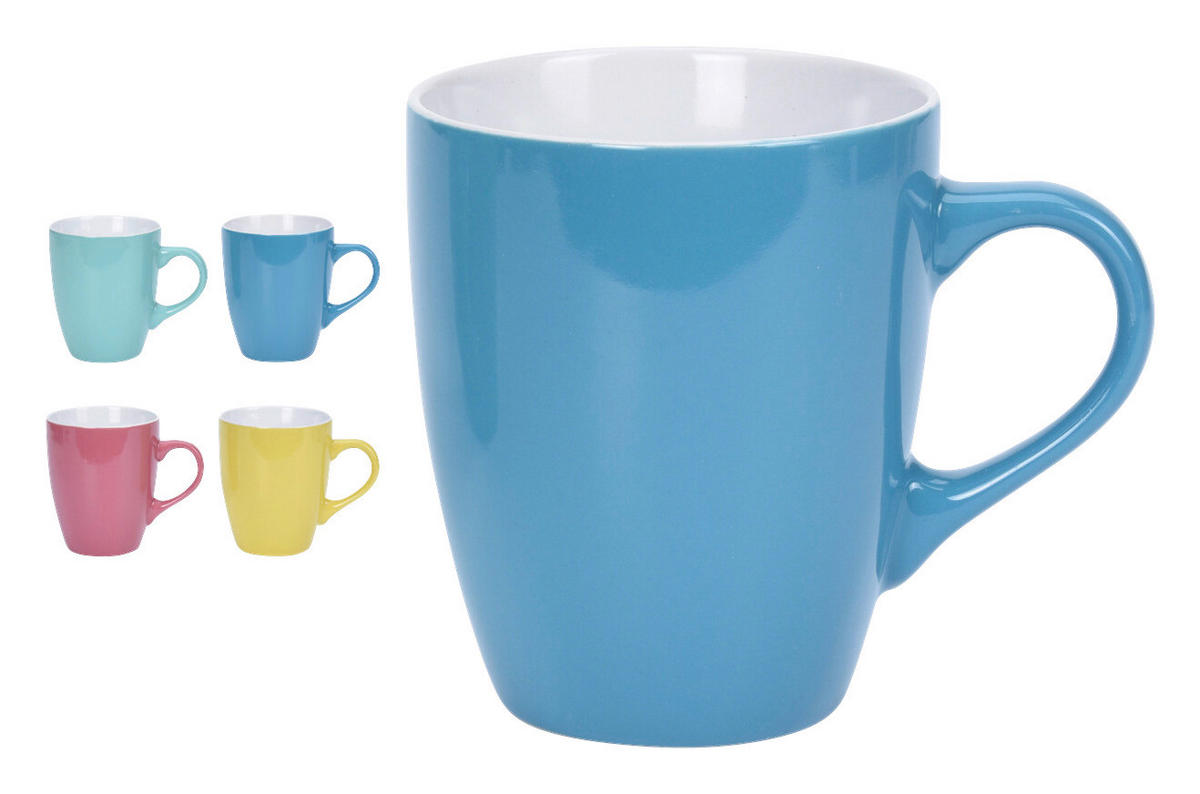 Kaffeebecher multicolor Steinzeug 4 tlg. Kaffeebecherset_4tlg. - multicolor