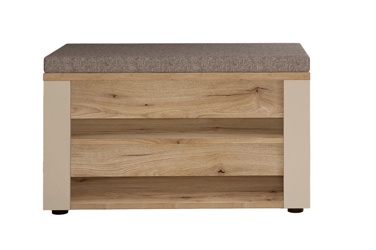 Sitzbank Fargo Eiche Cashmere B/H/T: ca. 80x48x38 cm Fargo - Eiche/Cashmere (80,00/48,00/38,00cm)