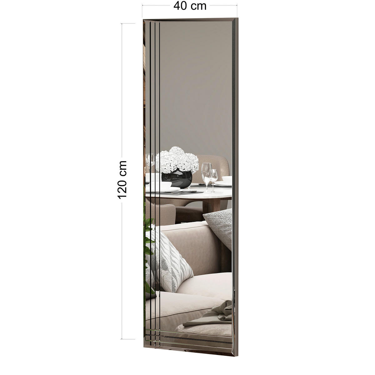 Wandspiegel Troi B/H/T: ca. 40x120x3,5 cm Troi - (40,00/120,00/3,50cm) - moebel17