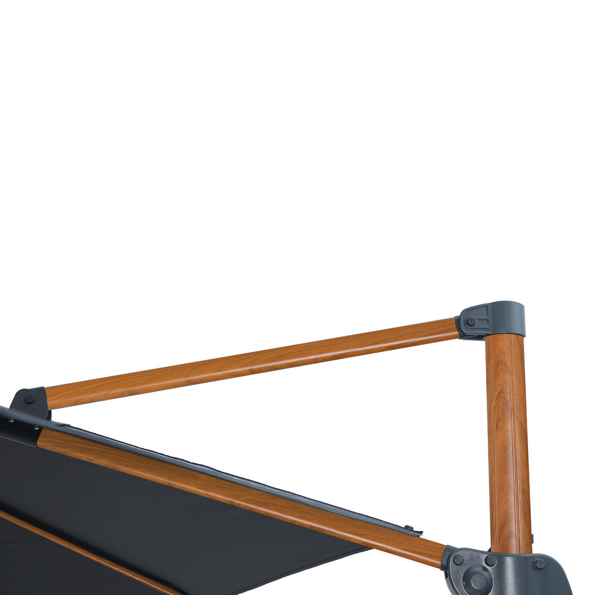 AXI Outdoor Living Ampelschirm Marisol grau Textil B/H/L: ca. 300x235x300 cm Marisol - braun/grau (300,00/300,00/235,00cm) - AXI Outdoor Living