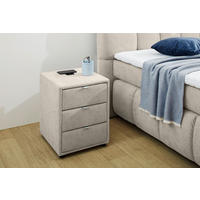 Nachtkonsole  beige-grau Flachgewebe Lissy_Nachtkonsole 352/27 - beige-grau (44,00/54,00/45,00cm)