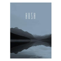 Komar Poster Word Lake Hush Steel Natur B/L: ca. 30x40 cm Word Lake Hush Steel - (30,00/40,00cm) - Komar