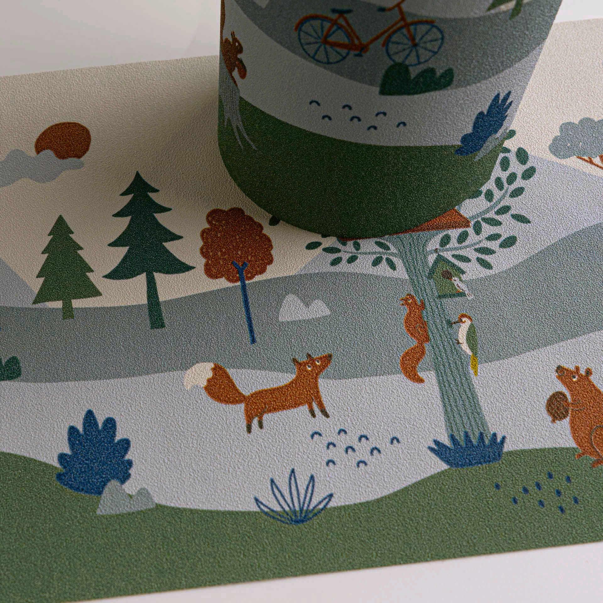 Thumbnail - A.S.Creation Bordüre blau grau grün B/H/D: ca. 18x500x6,8 cm