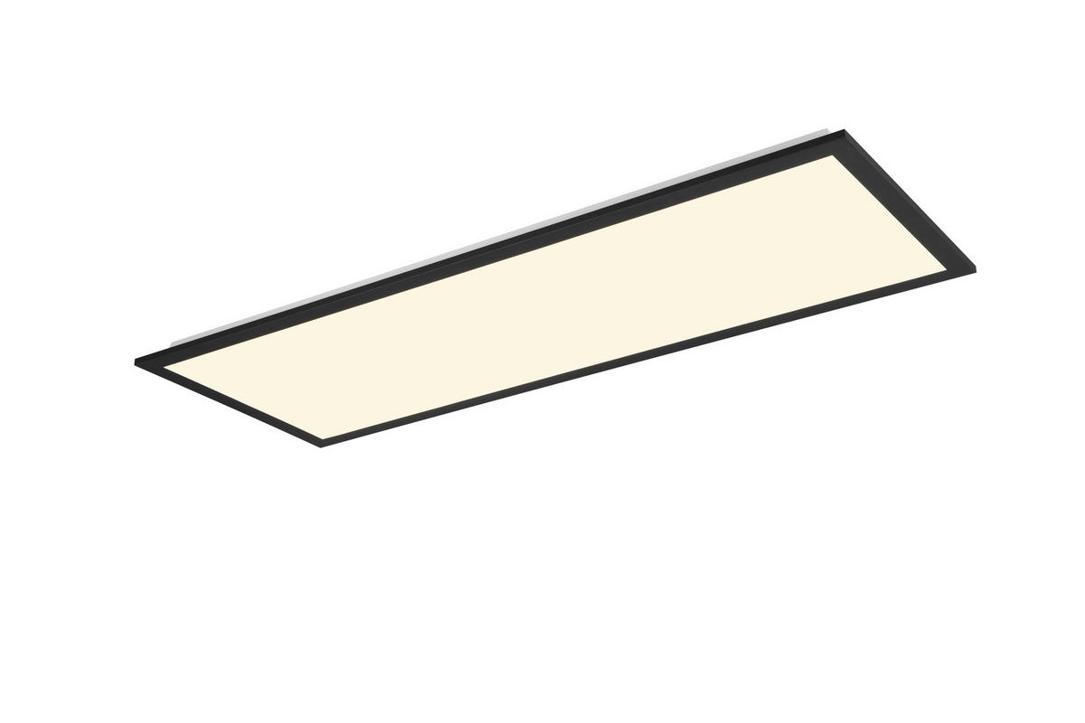 Reality LED-Deckenleuchte Beta R67668032 schwarz Metall B/H/T: ca. 80x5x29,5 cm 1 Brennstellen Beta - schwarz (80,00/5,00/29,50cm) - Reality