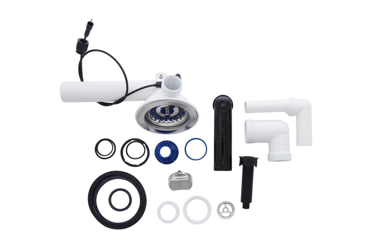 Respekta Einbauspüle Orlando 86 x 50 W weiß Granitverbundmaterial B/H/T: ca. 86x20,9x50 cm Orlando 86 x 50 W - weiß (86,00/20,90/50,00cm) - Respekta