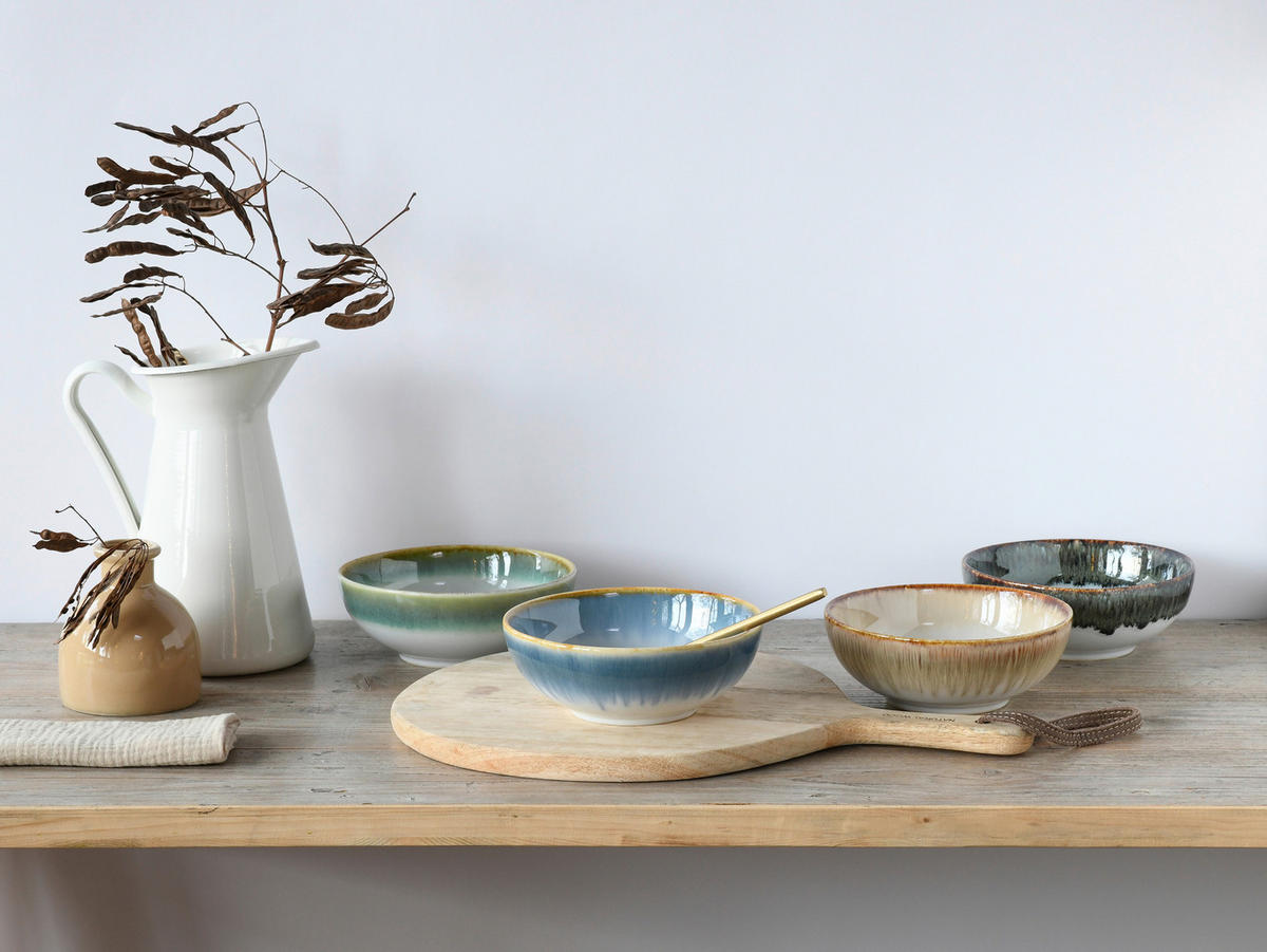 CreaTable Müslischalenset Cascade Bowls Mix Smoothie bunt Steinzeug Cascade Bowls Mix Smoothie - bunt - CreaTable