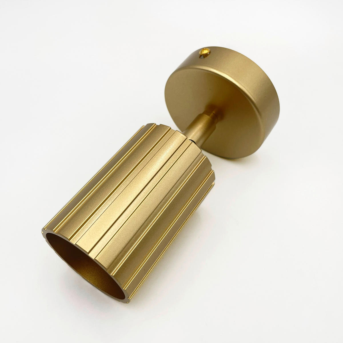 Lamkur Wandleuchte gold Stahl B/H/L: ca. 8x16x8 cm GU10 1 Brennstellen Prisma - gold (8,00/8,00/16,00cm) - Lamkur